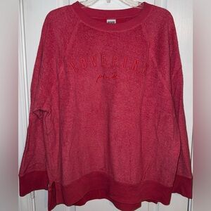 Victoria’s Secret PINK Sherpa Crewneck Sweatshirt Pink Size M